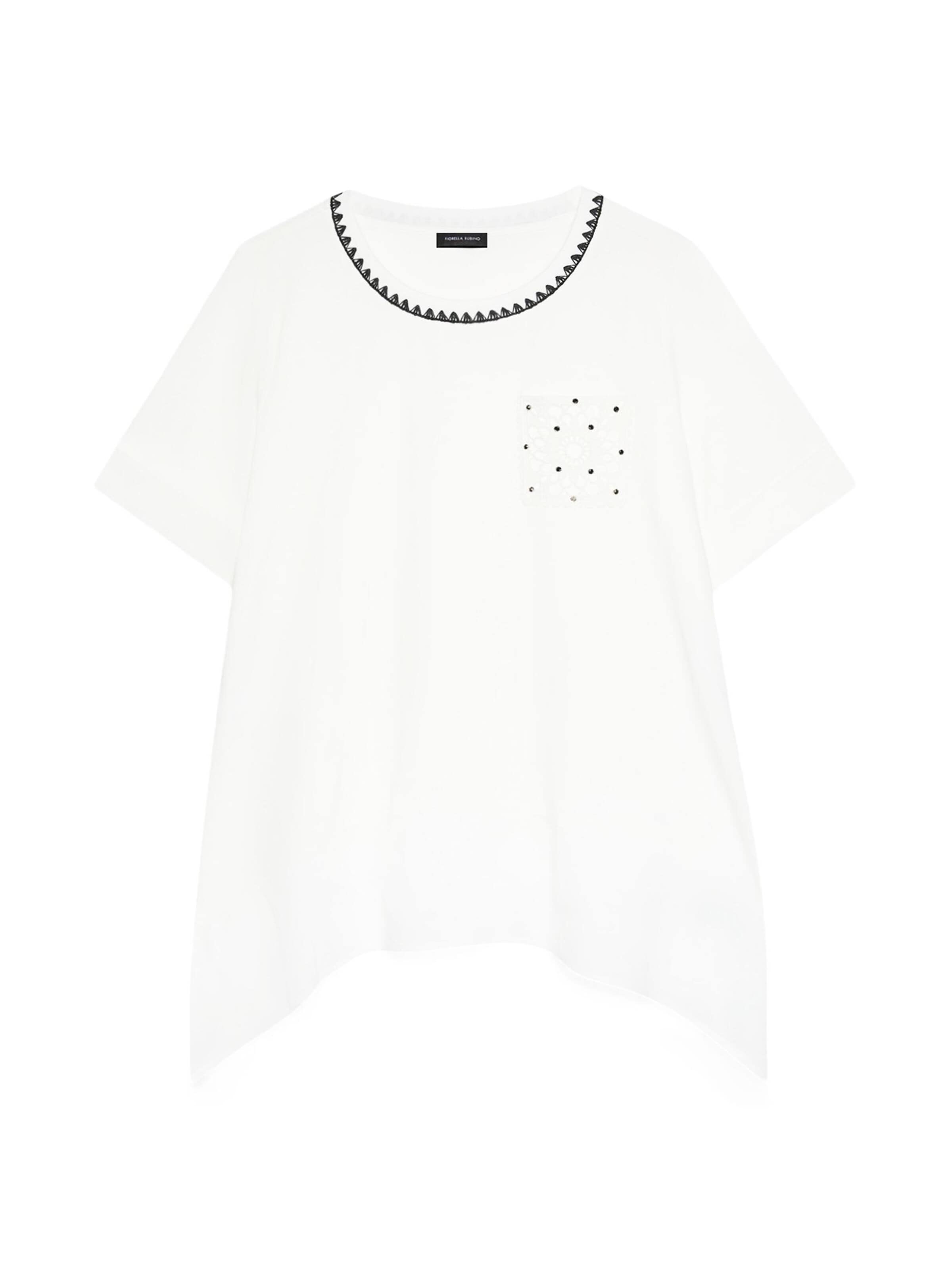 Fiorella Rubino Shirt in Wit: voorkant