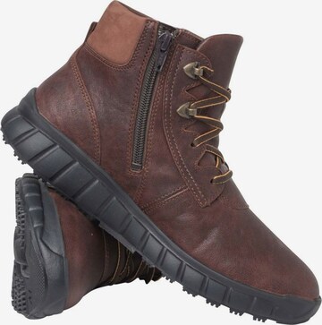 Ganter Lace-Up Ankle Boots in Brown
