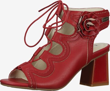 Laura Vita Sandals in Red: front