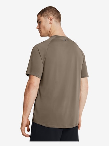 UNDER ARMOUR Regular fit Functioneel shirt 'Tech 2.0' in Bruin
