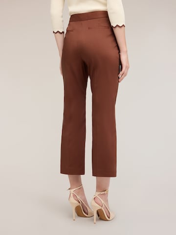 MOTIVI Flared Trousers in Brown