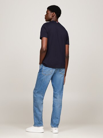 T-Shirt 'Global Stripe' TOMMY HILFIGER en bleu