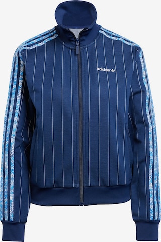 ADIDAS ORIGINALS Collegetakki 'Adidas Originals x Liberty London' värissä sininen: etupuoli