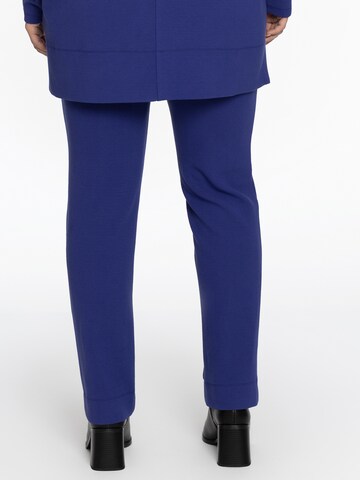 YOEK Slimfit Hose in Blau