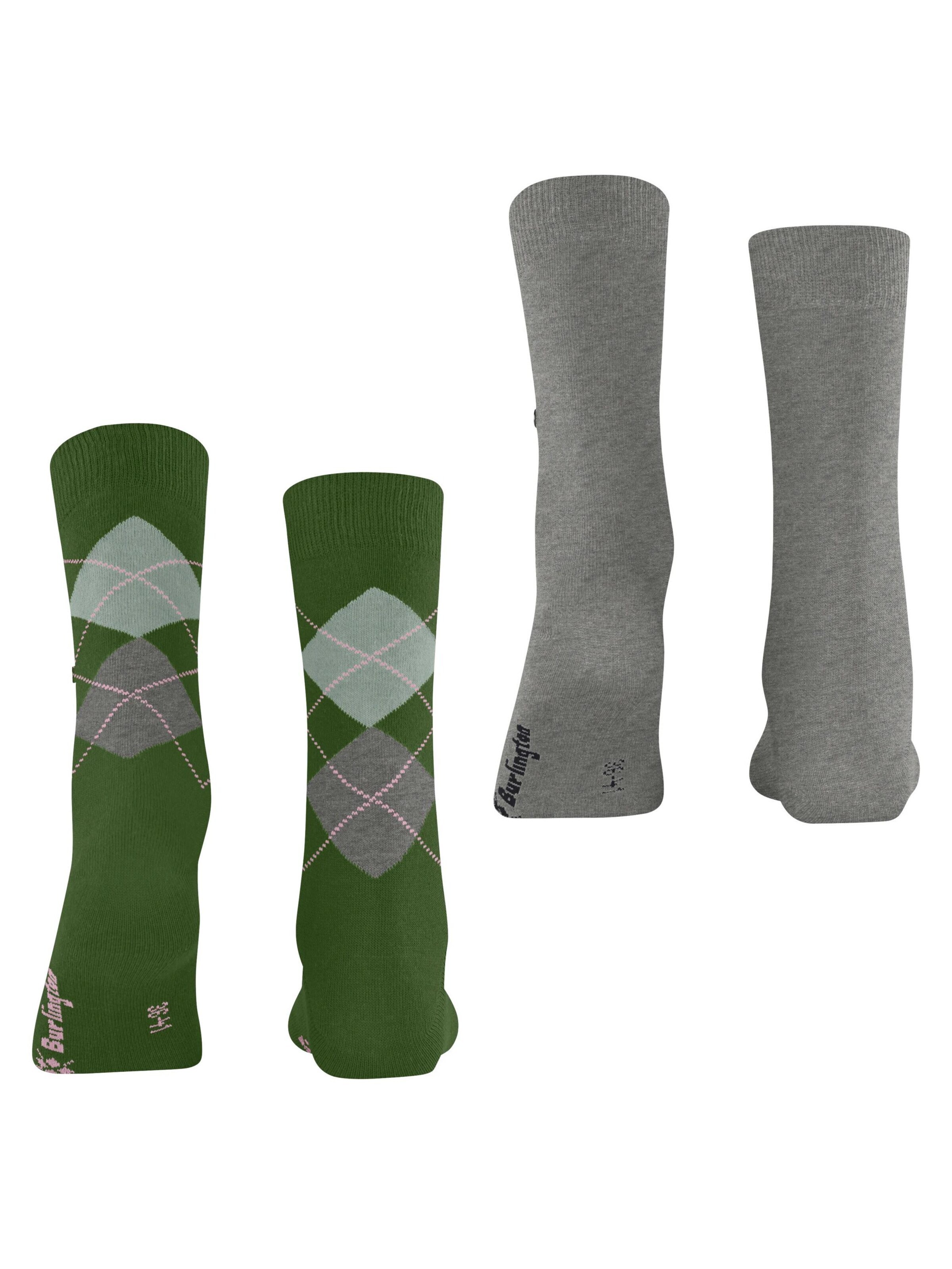 BURLINGTON Socken 'Everyday Mix 2-Pack'‌‌‌‌‌‌ in Grün