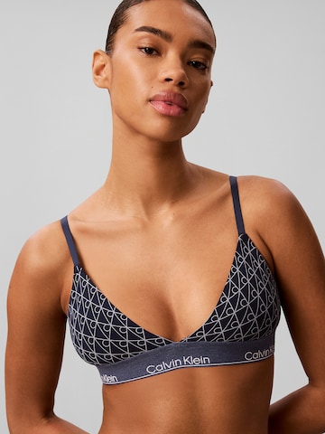 Calvin Klein Triangel BH in Blauw
