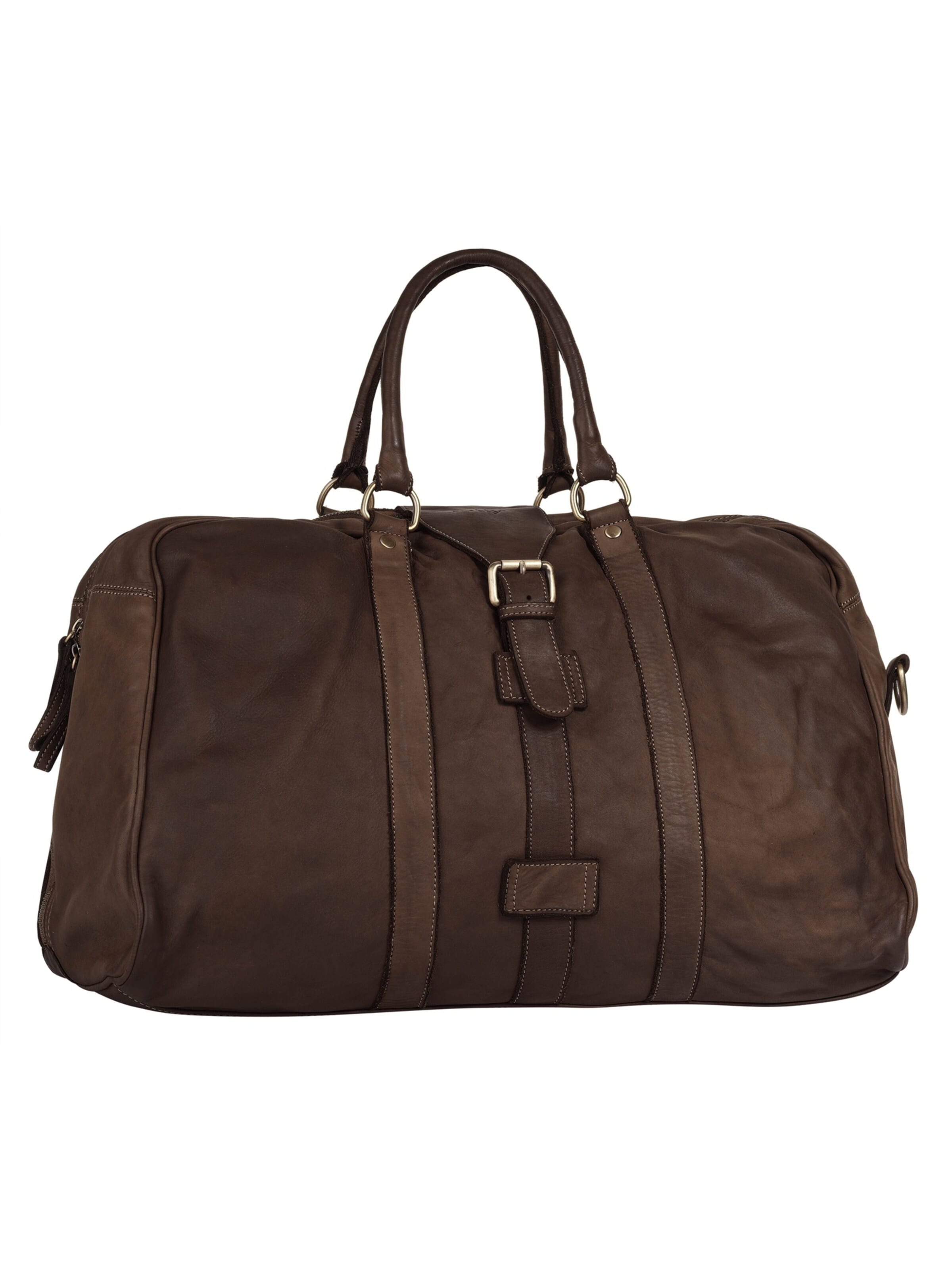 Sac de voyage forty° en marron : devant