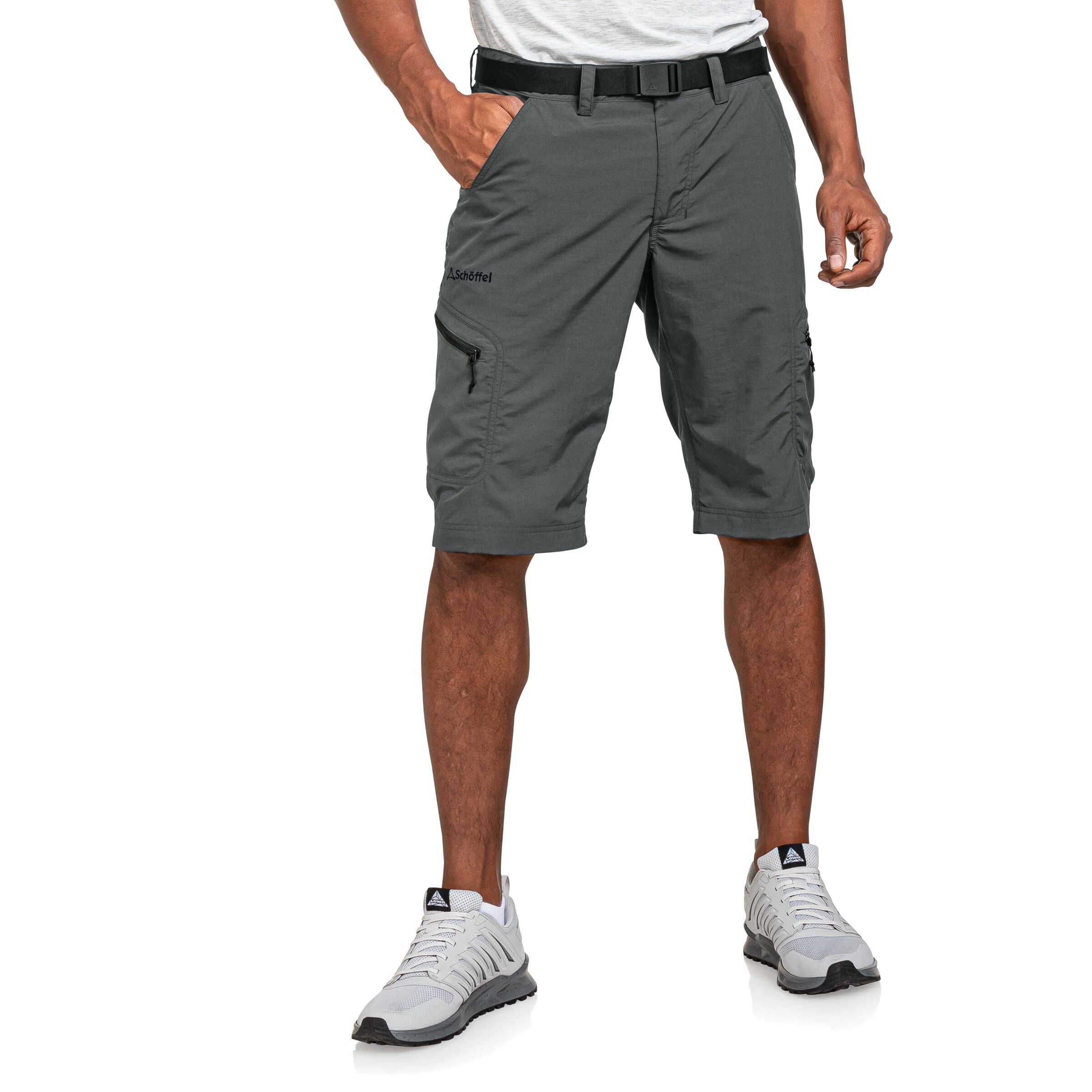 Schöffel Regular Workout Pants in Grey: front