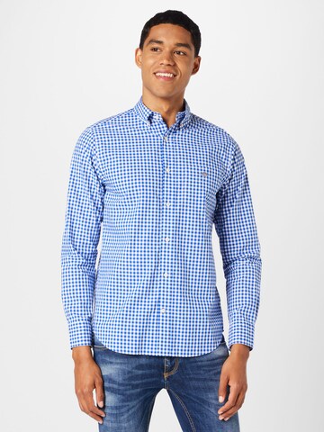 Coupe regular Chemise GANT en bleu : devant