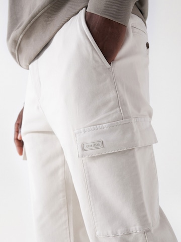 Salsa Jeans Tapered Cargo Pants in White