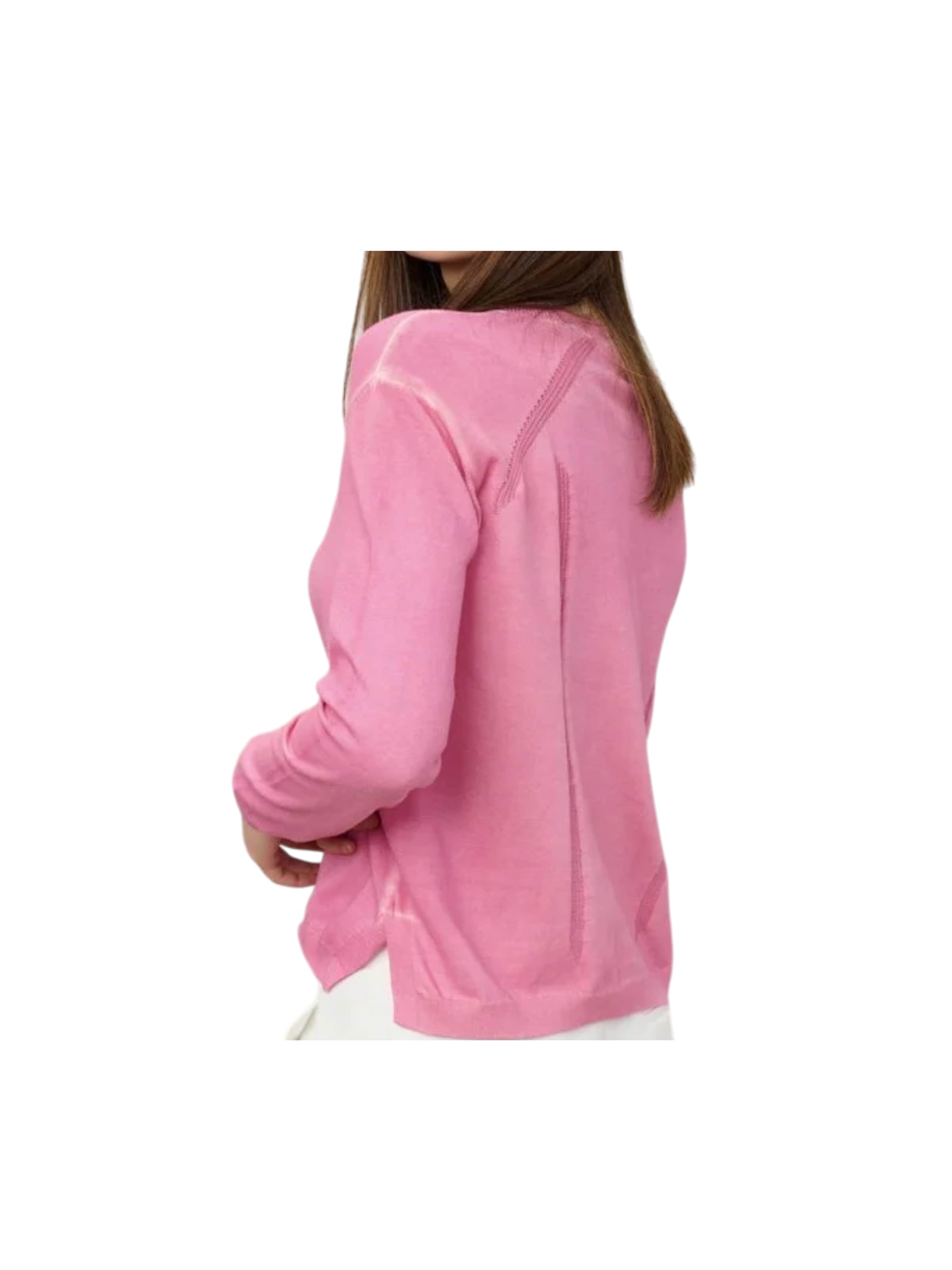 Blauer Trui in Roze