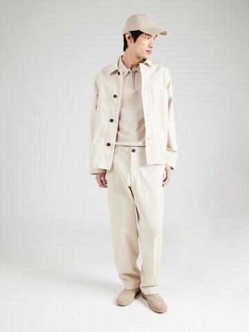 ANNARR Regular fit Button Up Shirt 'HARKI' in Beige