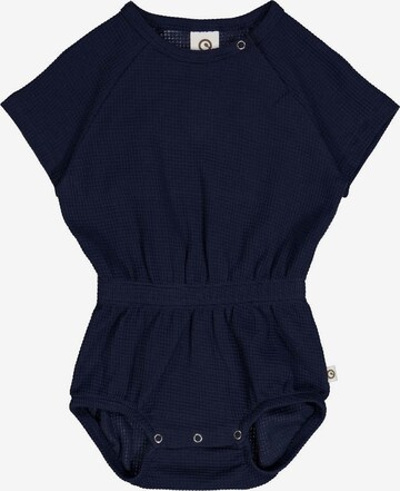 Tutina / body per bambino di Müsli by GREEN COTTON in blu: frontale