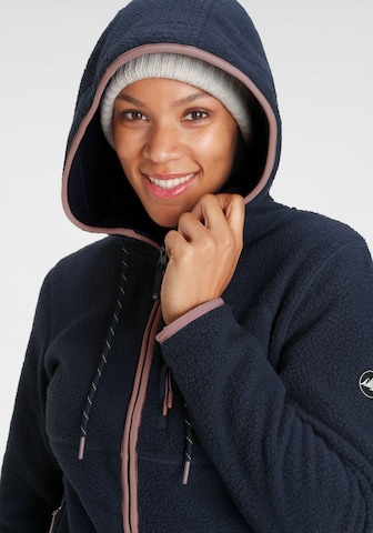 POLARINO Athletic Fleece Jacket in Blue