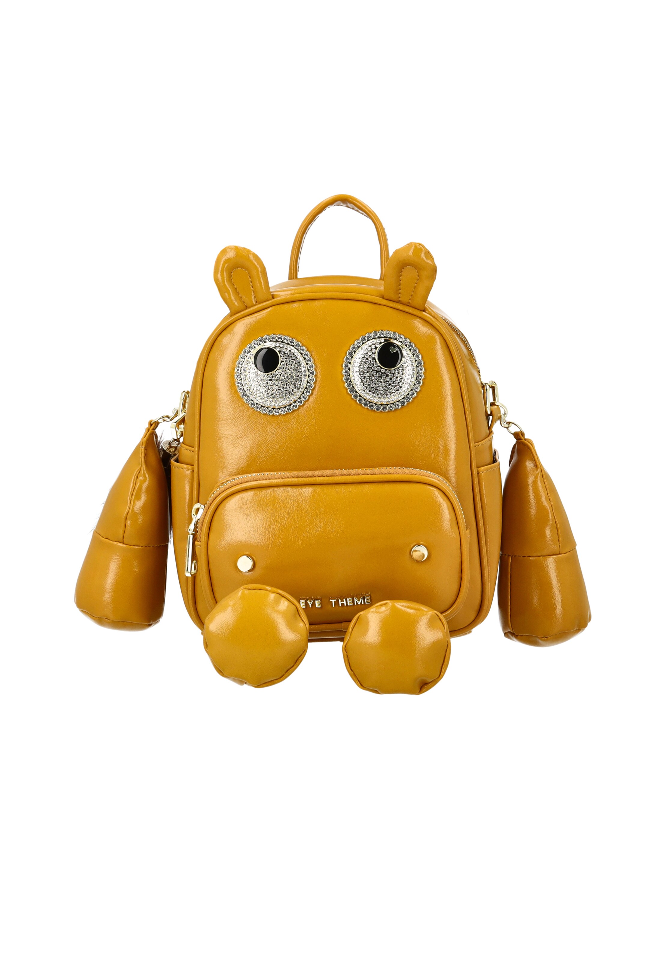 MYMO - Mochila 'EYETHEME' en amarillo: frente