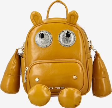 MYMO - Mochila 'EYETHEME' en amarillo: frente