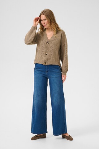 Cardigan 'CRHoliday' Cream en marron