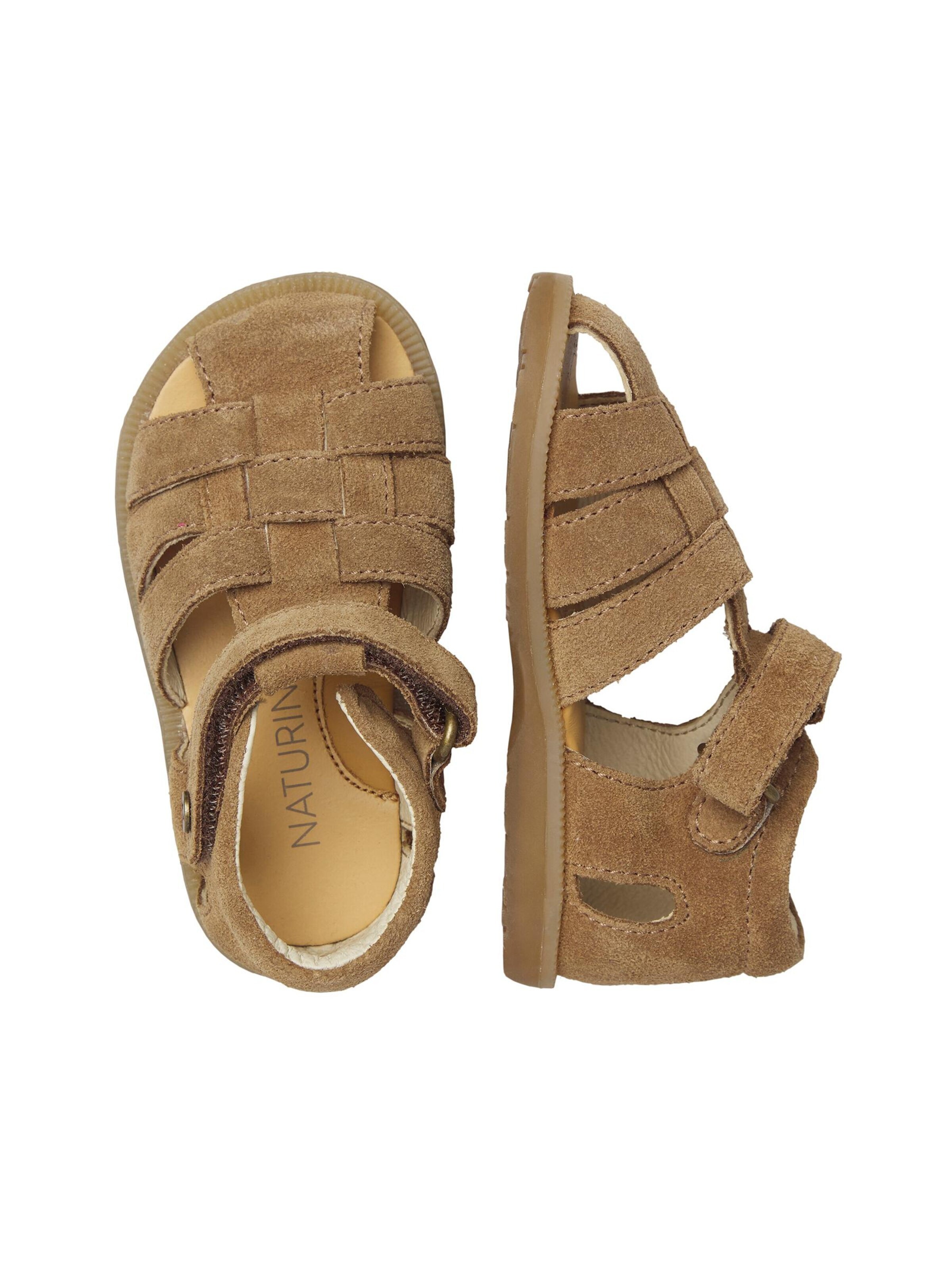 NATURINO Open shoes 'Zaffiro' in Brown