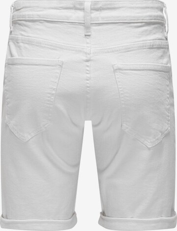 Coupe slim Jean 'Ply Life' Only & Sons en blanc