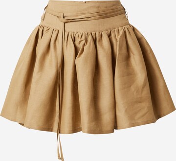 Rebirth Studios Skirt 'Linea' in Beige: front