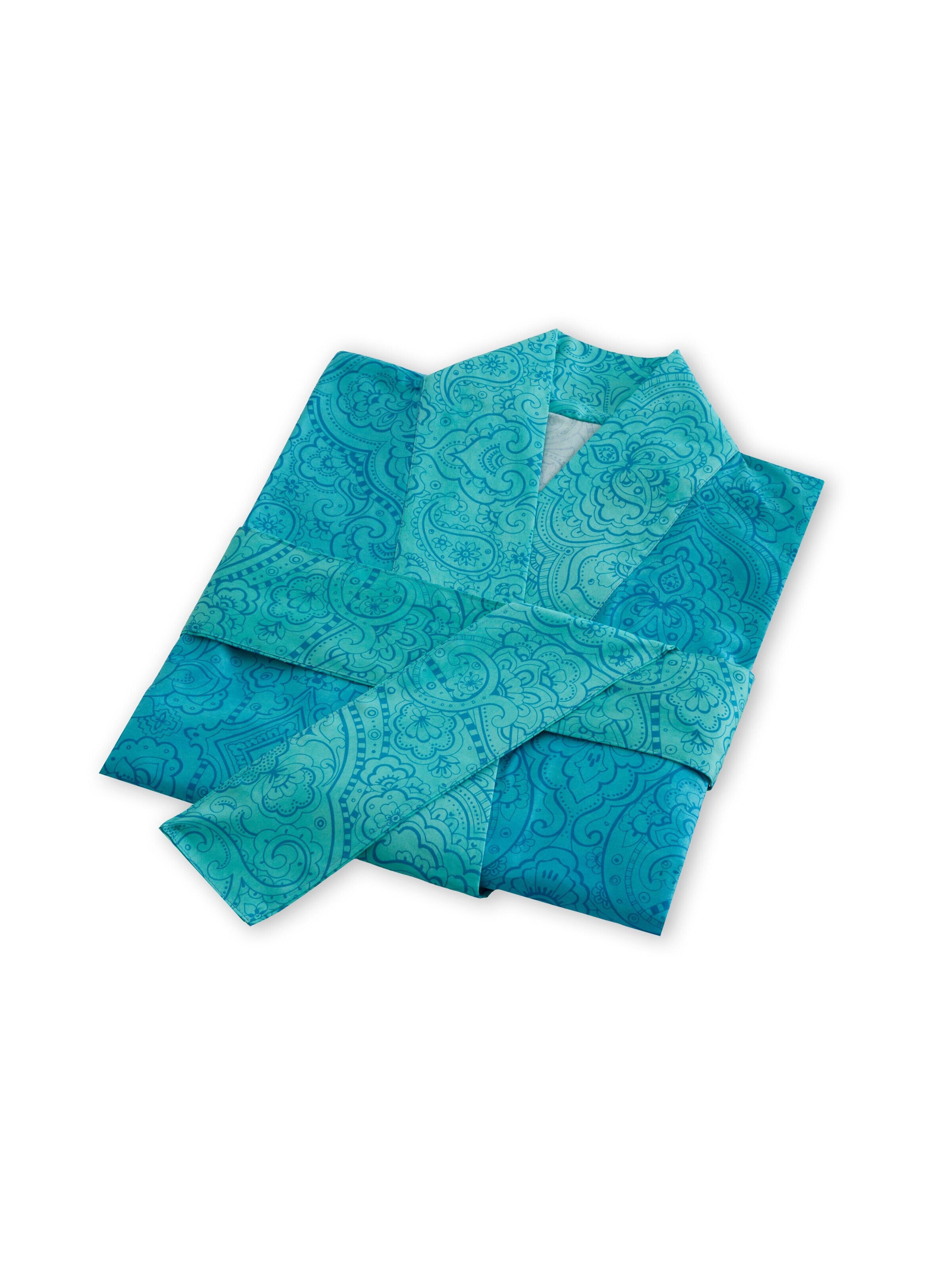 BASSETTI Kimono 'DOLCEACQUA' mit Schmuckkarton in Blau: Vorderseite