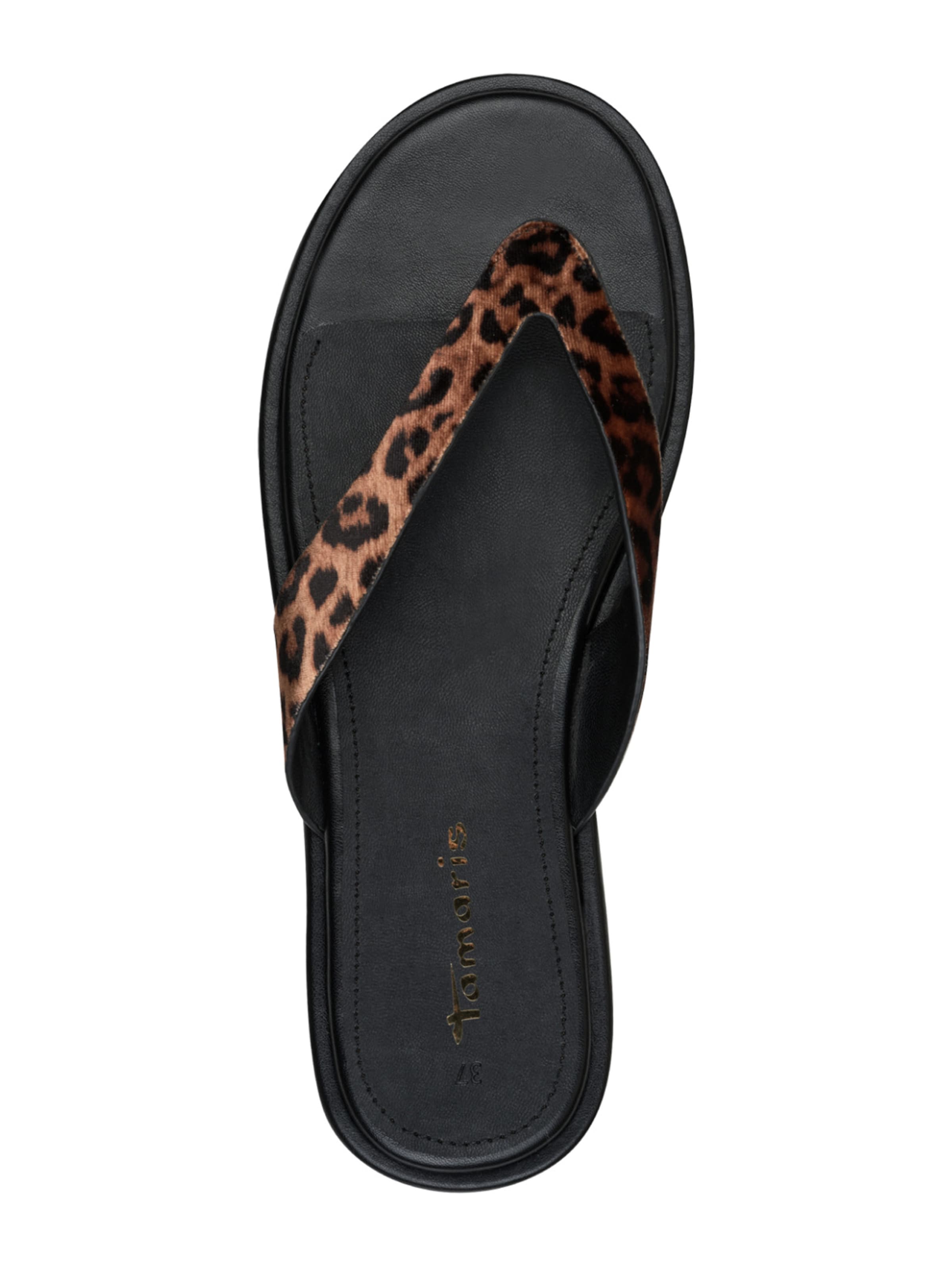 Tamaris T-Bar Sandals in Brown