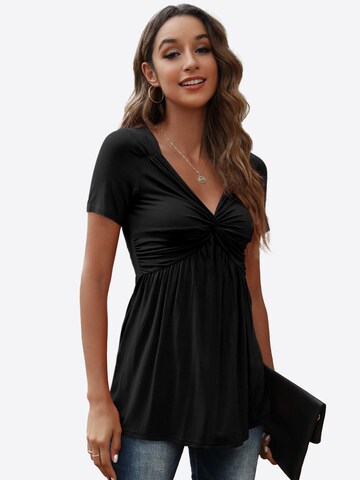 melns Imily Bela Blūze: no priekšpuses