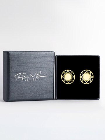 Sofia Milani Ohrringe 'Circle Grid'‌‌‌‌‌‌‌ in Gold