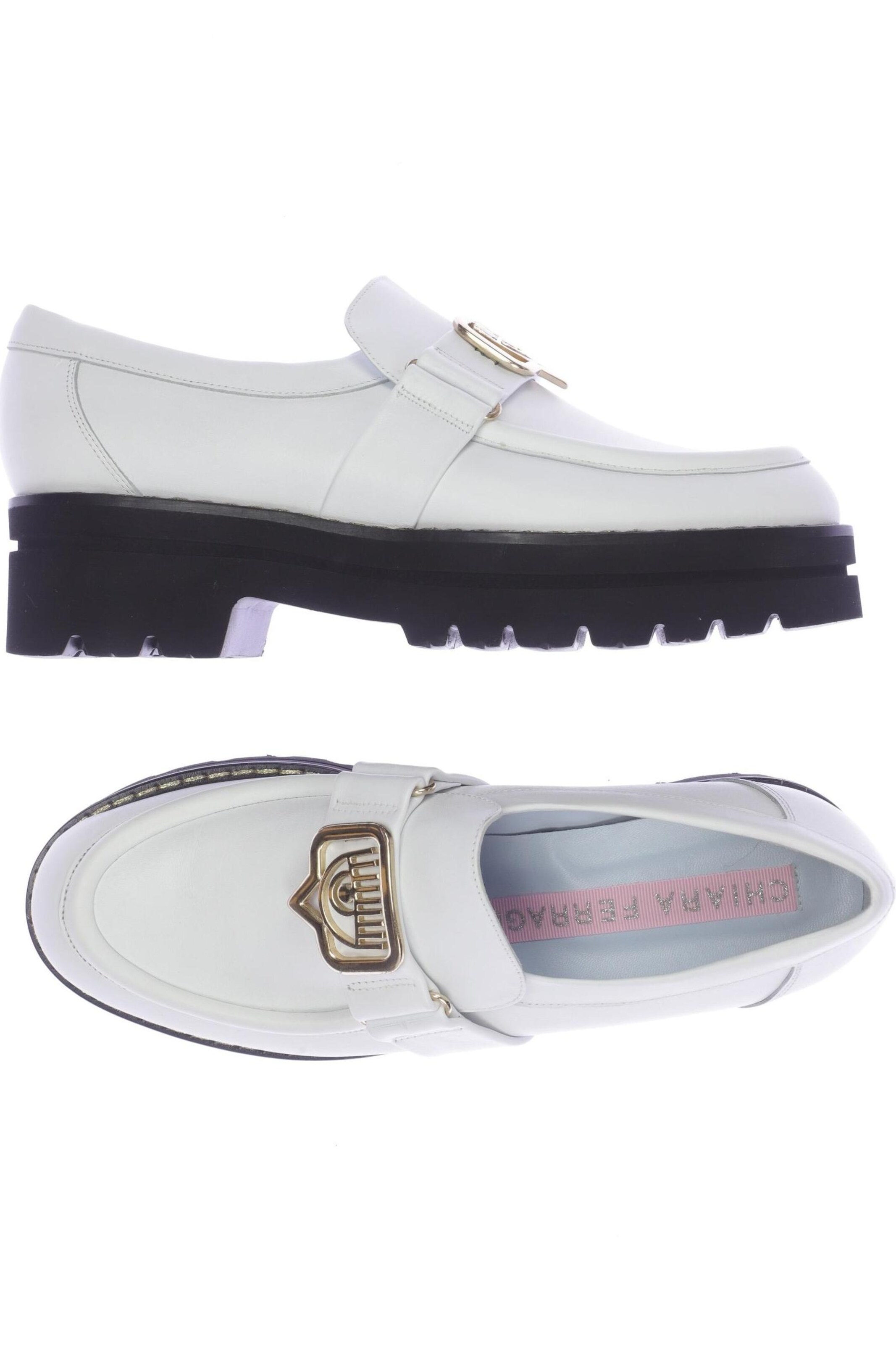 Chiara Ferragni Halbschuh 40 in Weiß: Vorderseite