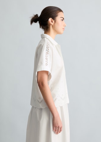 Marc O'Polo DENIM Bluse in Weiß