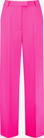 TAIFUNWide Leg/ Široke nogavice Hlače na crtu - roza boja: prednji dio