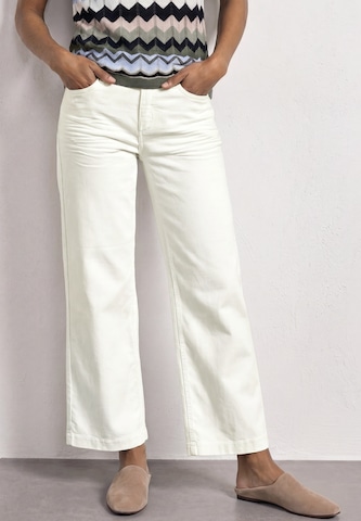 STREET ONE Wide leg Jeans i vit