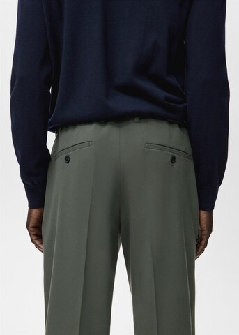 MANGO MAN Regular Hose 'Stone' in Grün