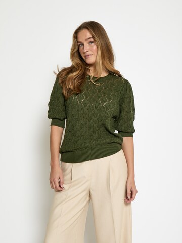 Pullover 'Lamina' di minus in verde: frontale