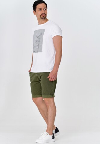 Regular Pantalon chino 'Caedmon' INDICODE JEANS en vert