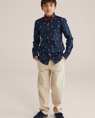 WE Fashion Regular fit Button Up Shirt in Blue