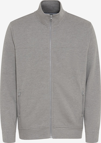 Man's World Zip-Up Hoodie in Grey: front