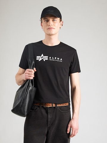 ALPHA INDUSTRIES Μπλουζάκι σε μπλε: μπροστά