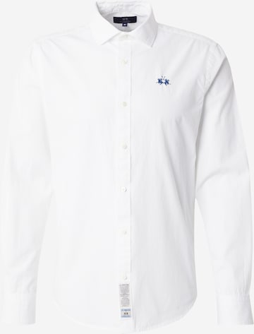 La Martina - Camisa en blanco: frente
