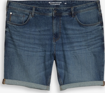 TOM TAILOR Men + Regular Farkut värissä sininen: etupuoli