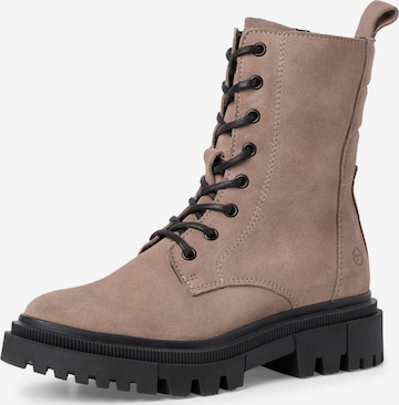 TAMARIS Lace-Up Ankle Boots in Grey: front