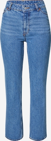 Monki Bootcut Jeans in Blauw: voorkant