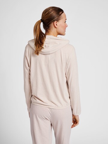 Hummel Athletic Sweatshirt 'ZANDRA' in Beige