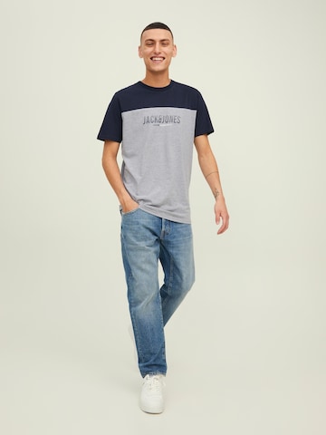 JACK & JONES T-Shirt 'Dan' in Grau