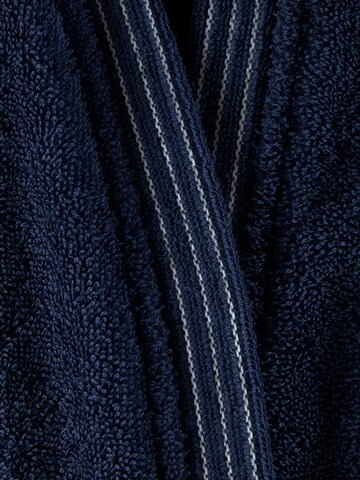 BOSS Home Long Bathrobe 'EDGE' in Blue