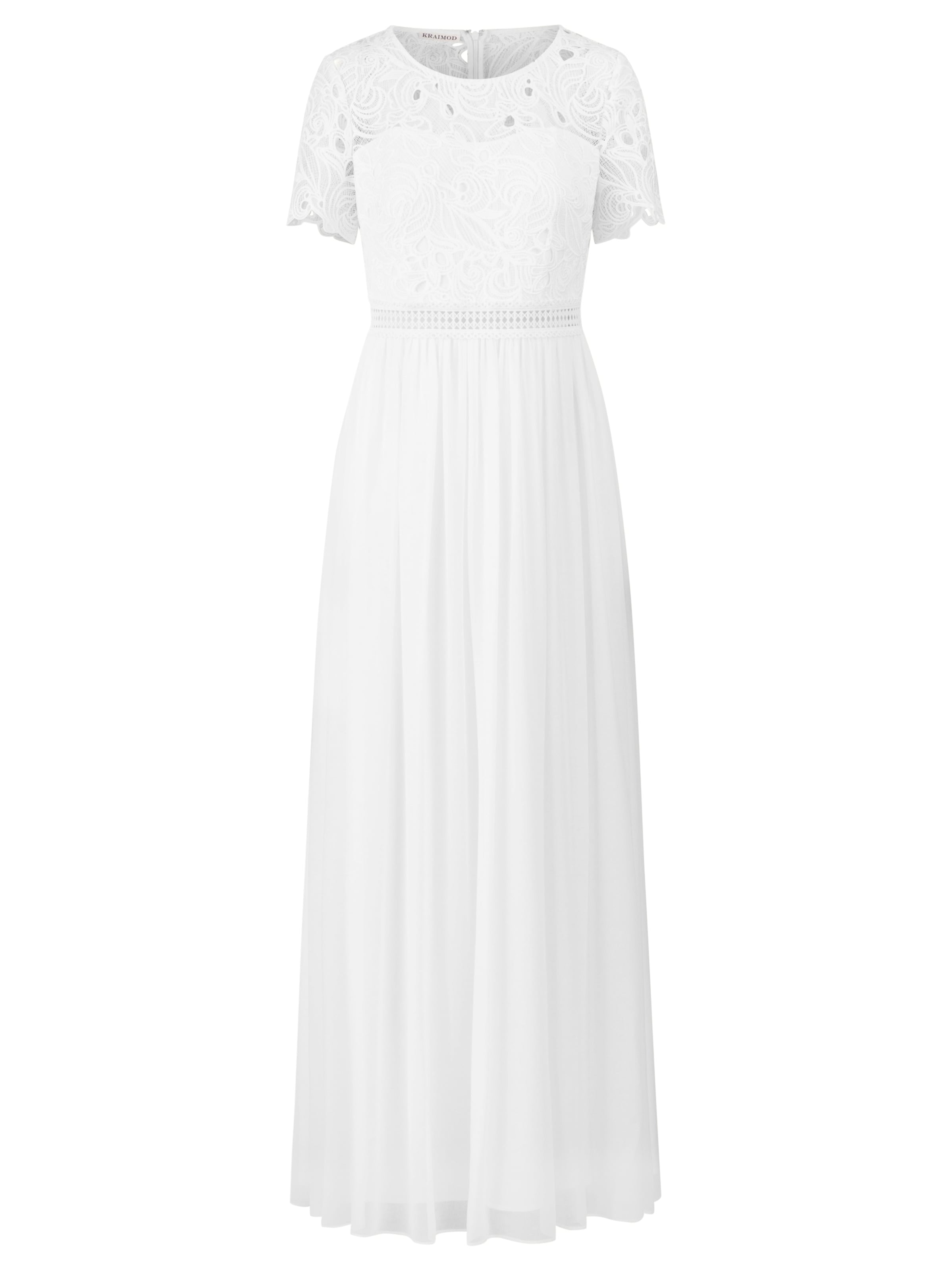 Kraimod - Vestido de noche en blanco: frente