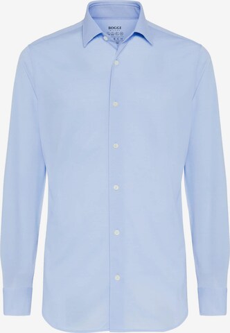 Chemise business Boggi Milano en bleu : devant