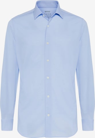 Boggi Milano - Slim Fit Camisa clássica em azul: frente