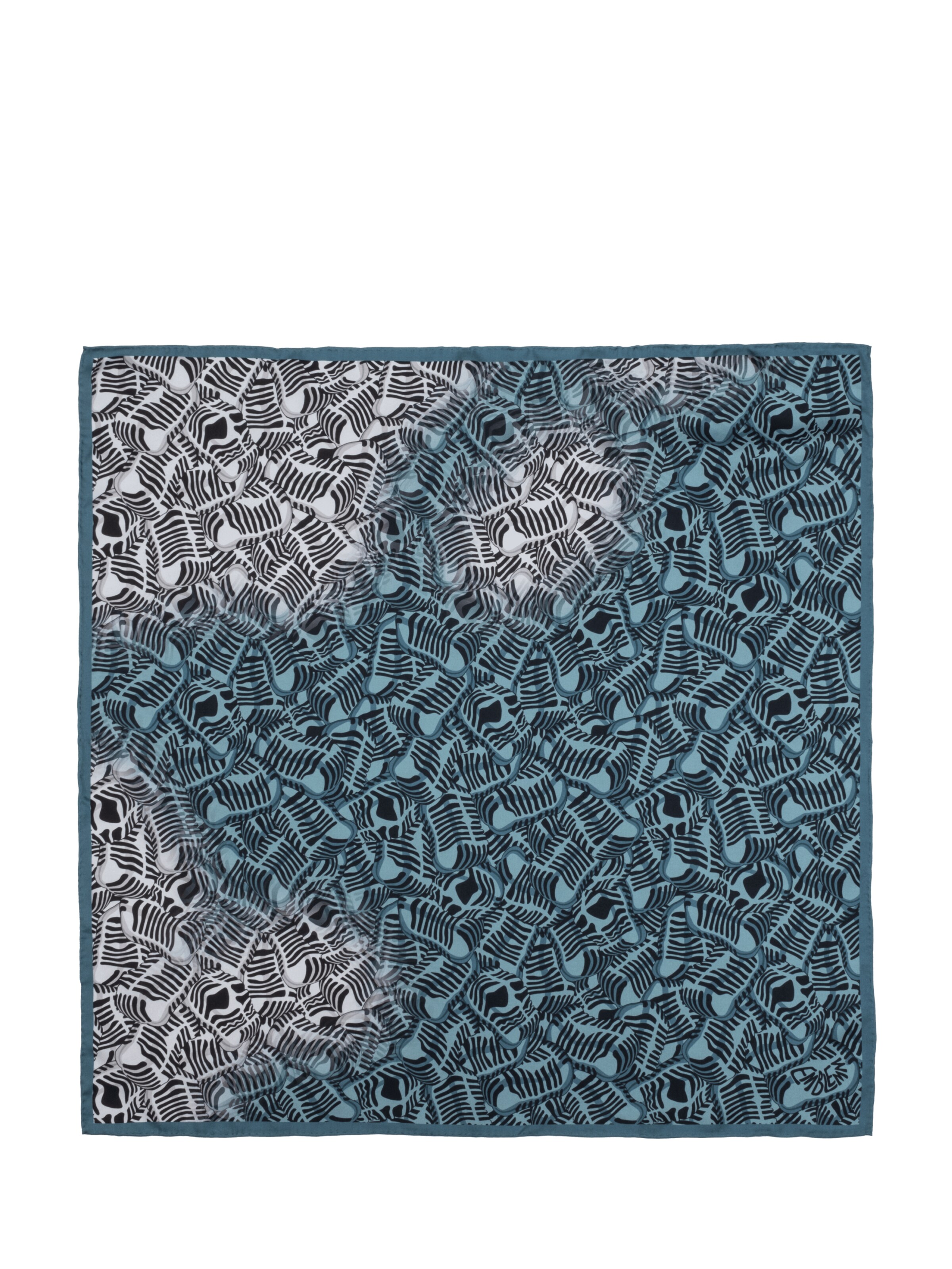 EMBLEMM Sjaal in Blauw: voorkant