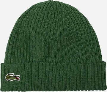 LACOSTE Beanie in Green: front